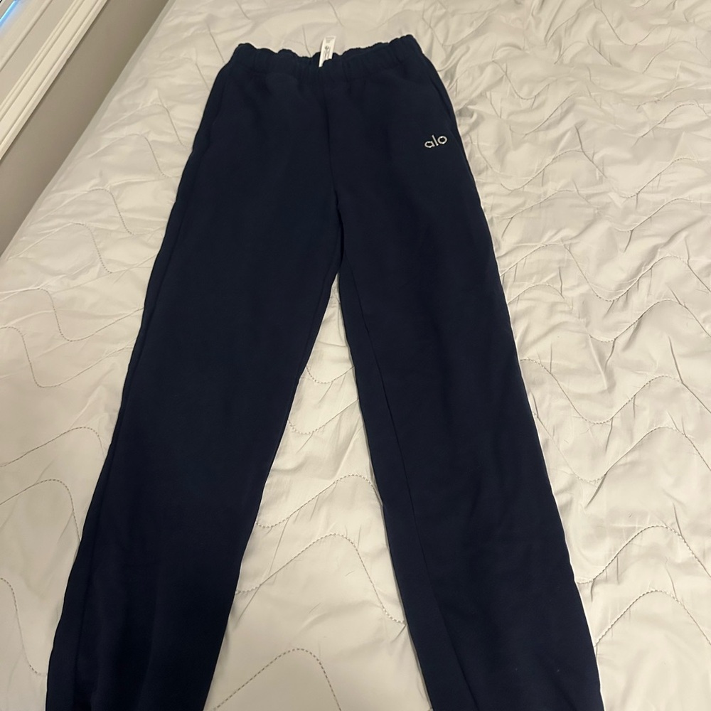 ALO Yoga Blue Sweatpants Comfortable Joggers